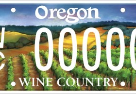 Oregon Wine Country License Plate